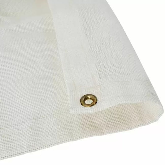 White Mesh Shade Tarps